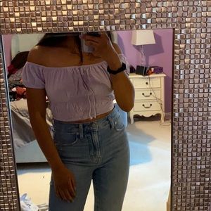 Lilac crop top